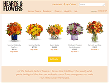 Tablet Screenshot of heartsandflowersdexter.com